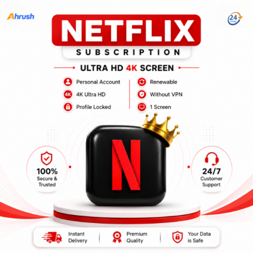 20 Netflix Account Subscriptions